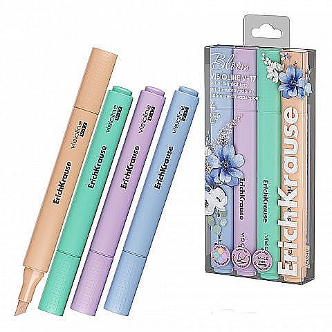 Set 4 text marker Visioline v-17 pastel bloom Erich Krause [1]