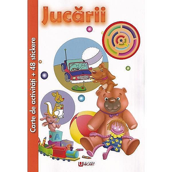 Carte de activitati cu 48 stickere: Jucarii [1]