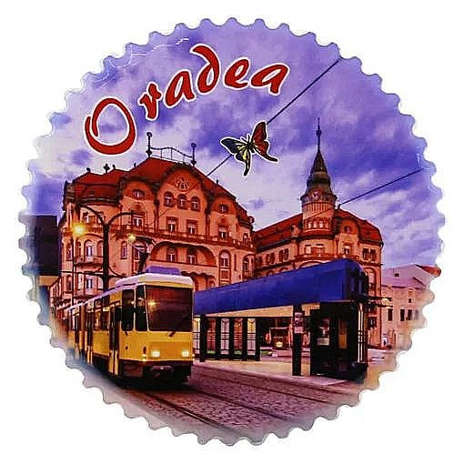 Magnet din ceramica romania 7 cm Oradea 40705 [1]