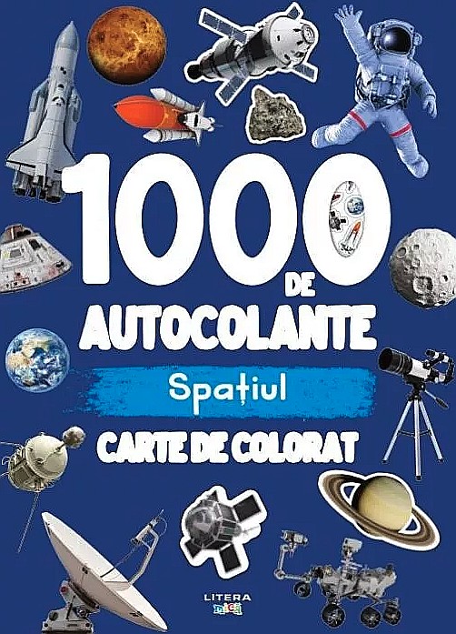1000 de autocolante. Spațiul. Carte de colorat [1]
