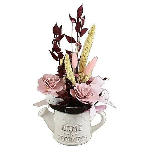 Aranjament floral ghiveci cu plante uscate 27cm [1]