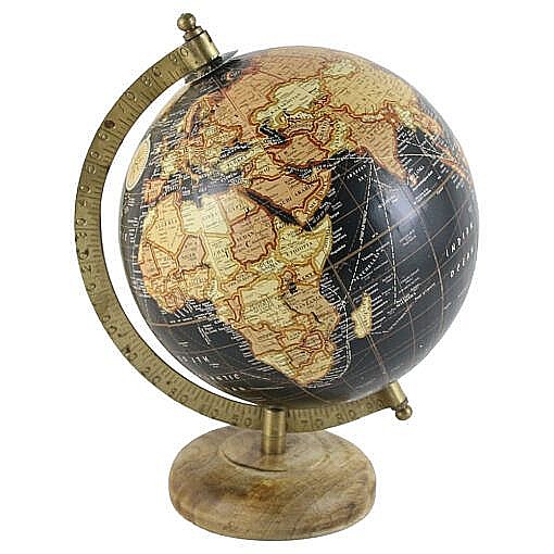 Glob pamantesc pe suport din lemn 17x22.5cm a56910410 [1]