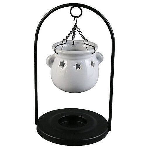 Candela aromaterapie din ceramica si metal 10x17cm 160022 [1]