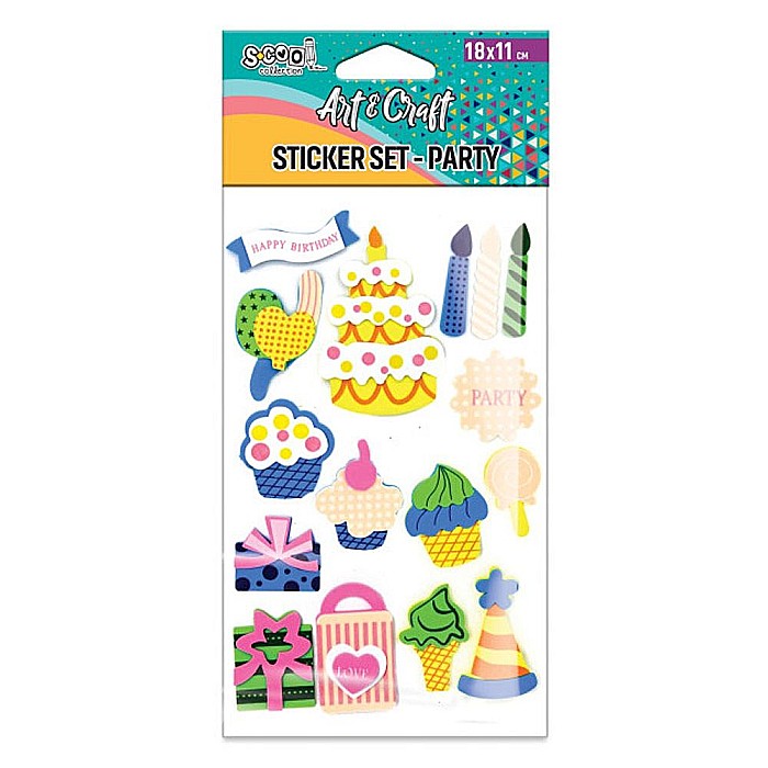 Accesorii craft stickere 3d party s-cool sc2607 [1]