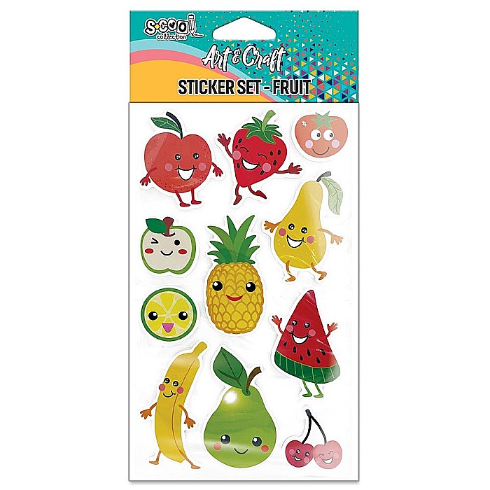 Accesorii craft stickere 3d fructe s-cool sc2813 [1]