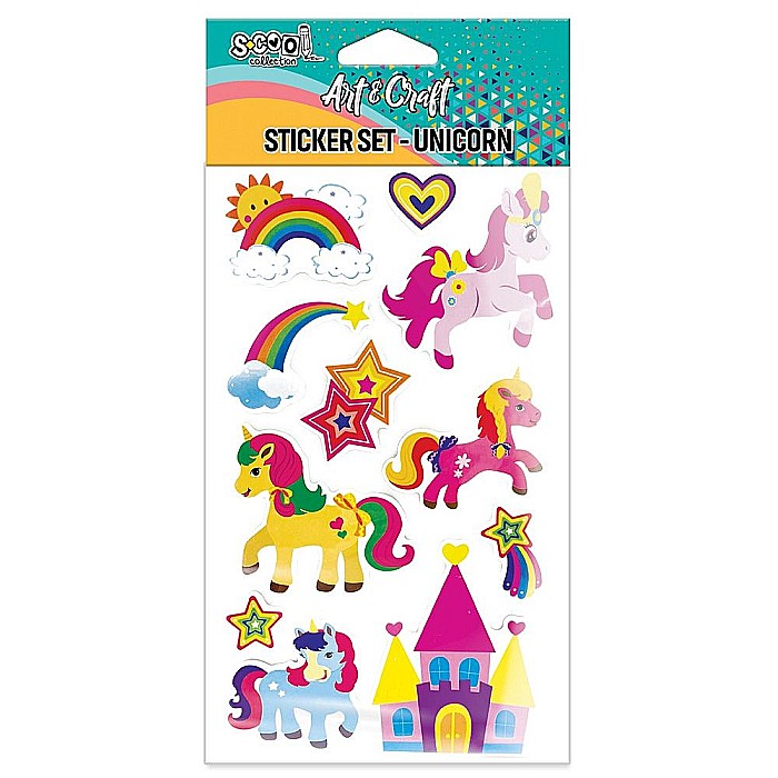 Accesorii craft stickere 3d unicorn s-cool sc2804 [1]