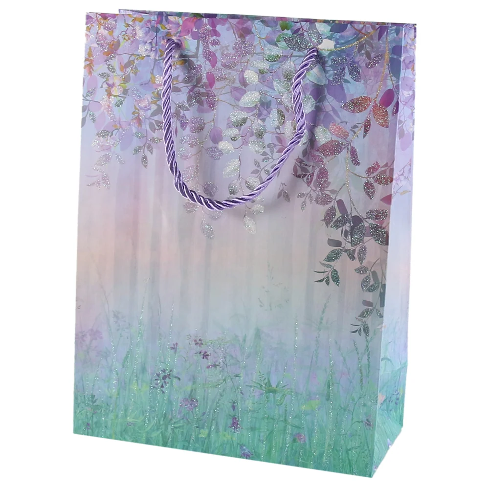 Punga cadou 31x40 cm Flori cu sclipici [3]