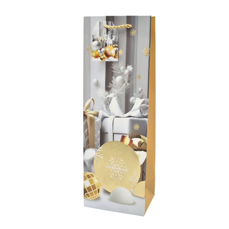 Punga cadou sticla Craciun 35x12x9 cm [2]