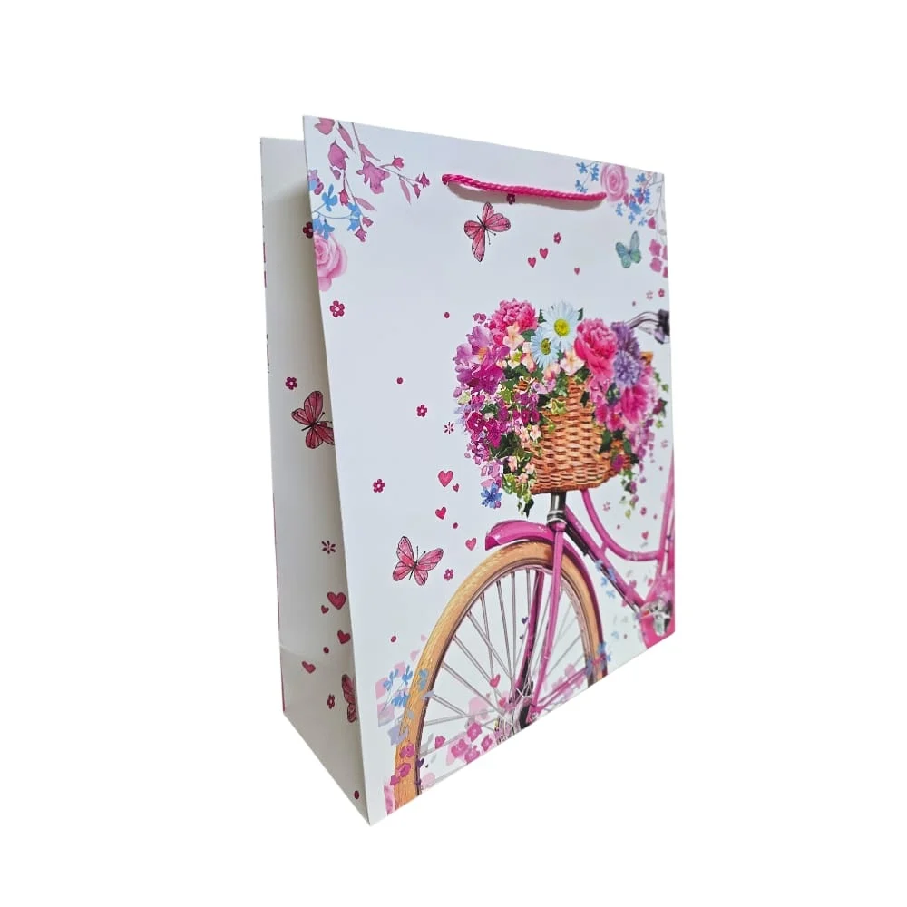 Pungi cadou Karmiseé 32x26x10cm model bicicleta [6]