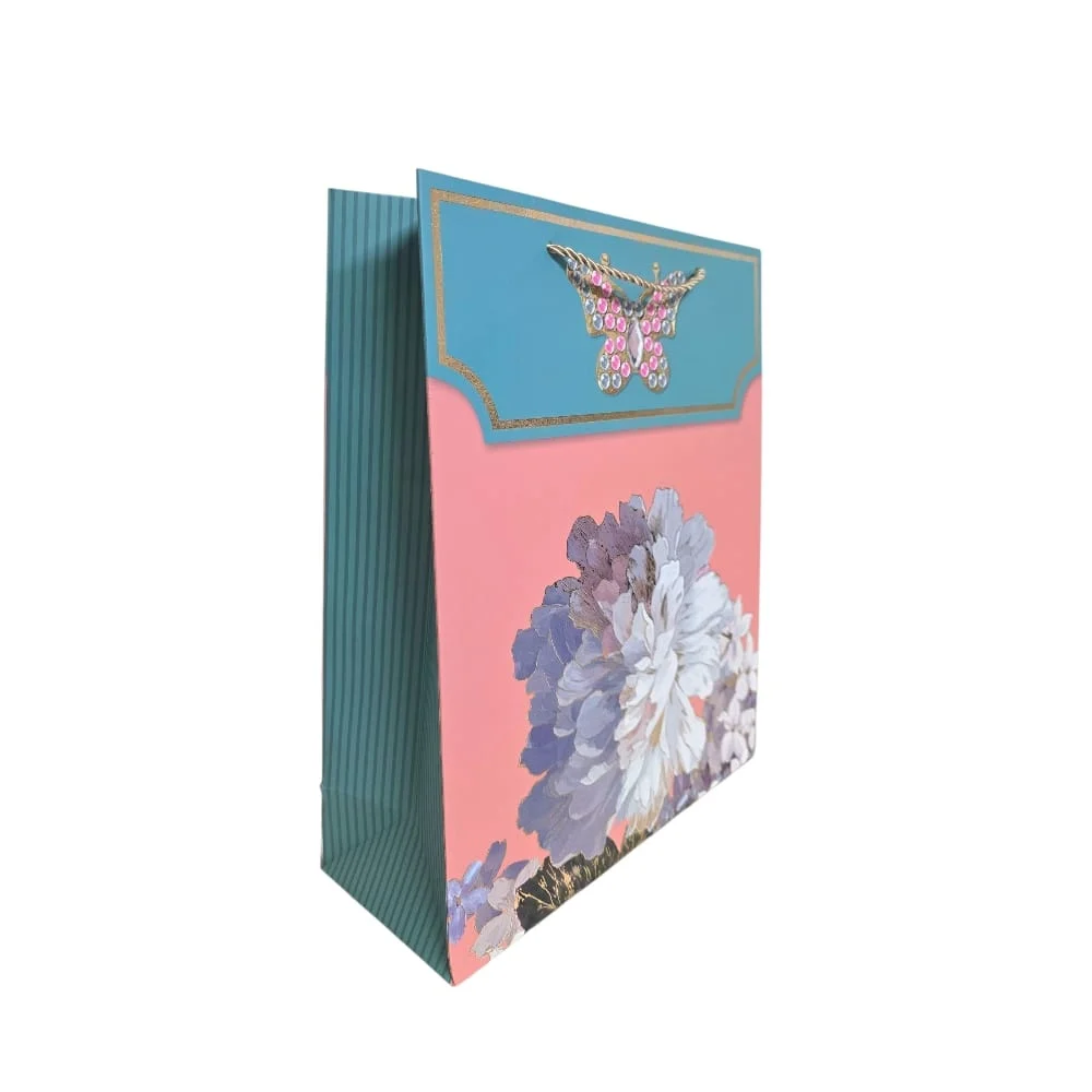 Pungi cadou Karmiseé 42x31x12cm flori si accent 3D [4]