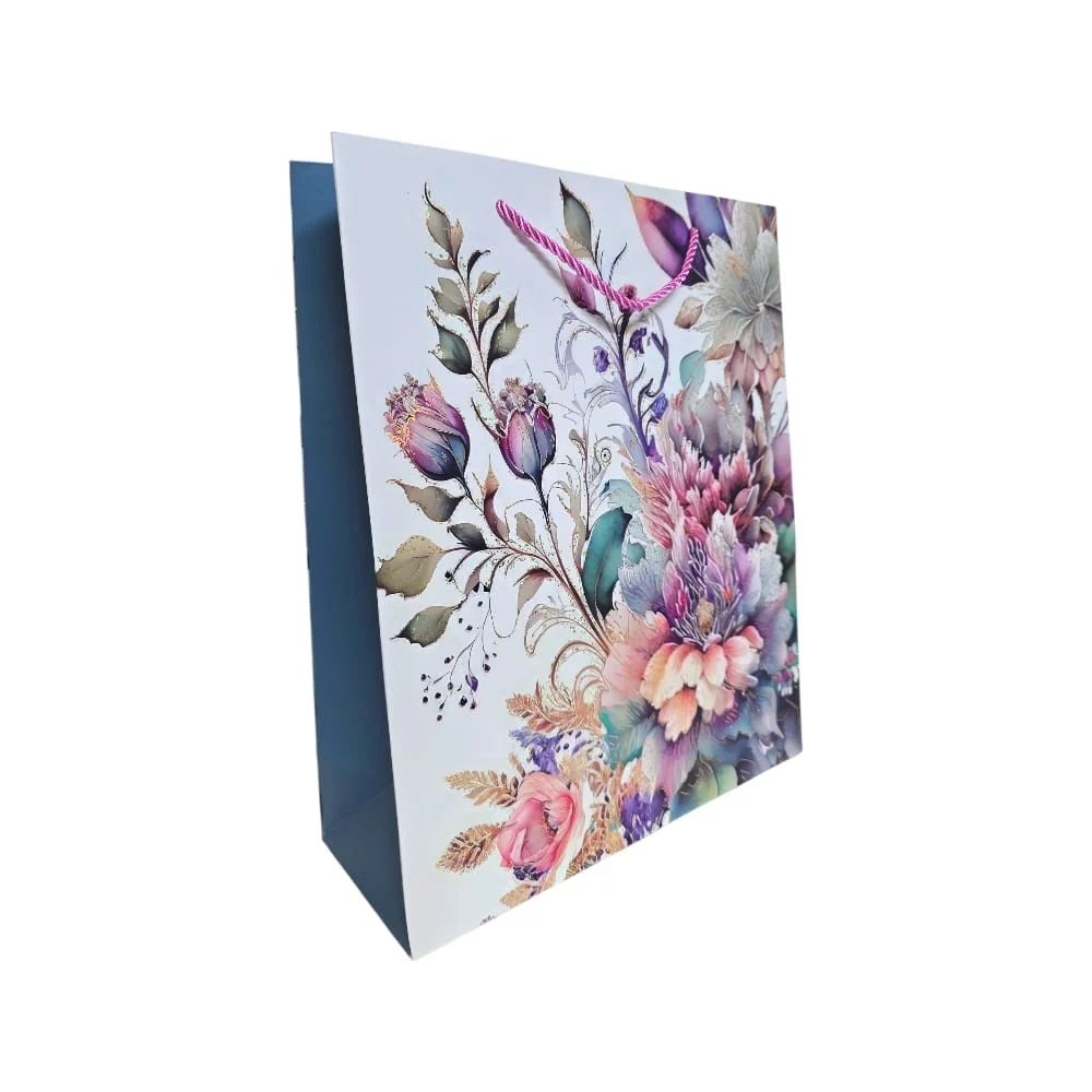 Pungi cadou Karmiseé L 42x31x12cm modele florale [3]