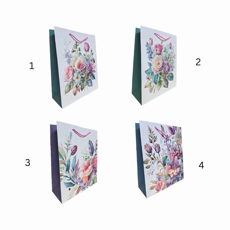 Pungi cadou Karmiseé L 42x31x12cm modele florale [2]