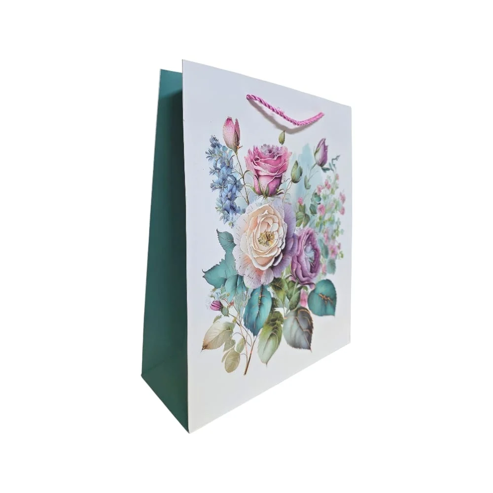 Pungi cadou Karmiseé L 42x31x12cm modele florale [5]