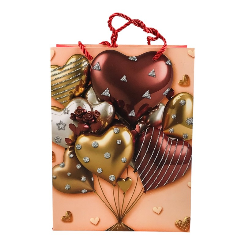 Punga cadou 26x32 cm Baloane si inimi [4]