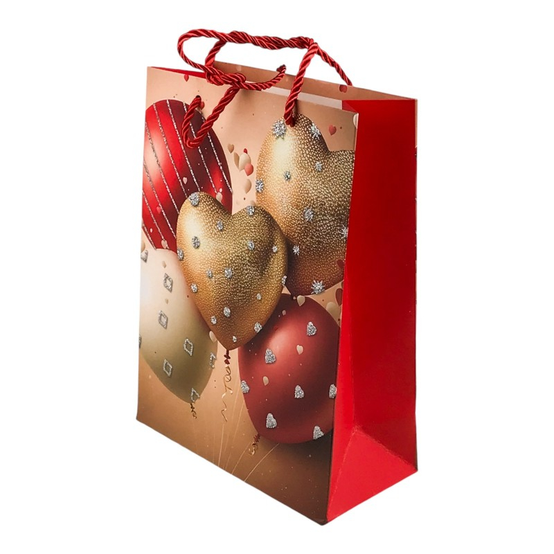 Punga cadou 26x32 cm Baloane si inimi [9]