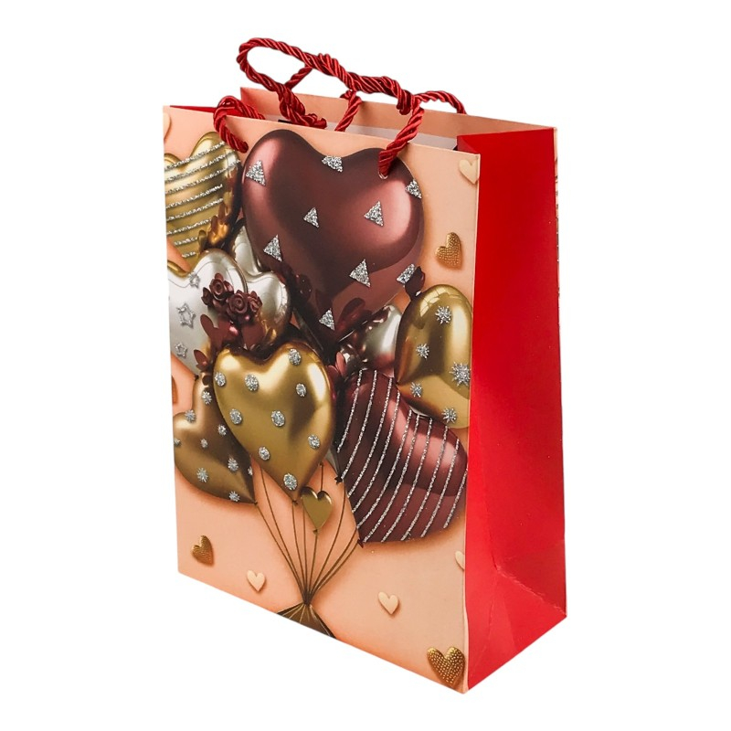 Punga cadou 26x32 cm Baloane si inimi [5]