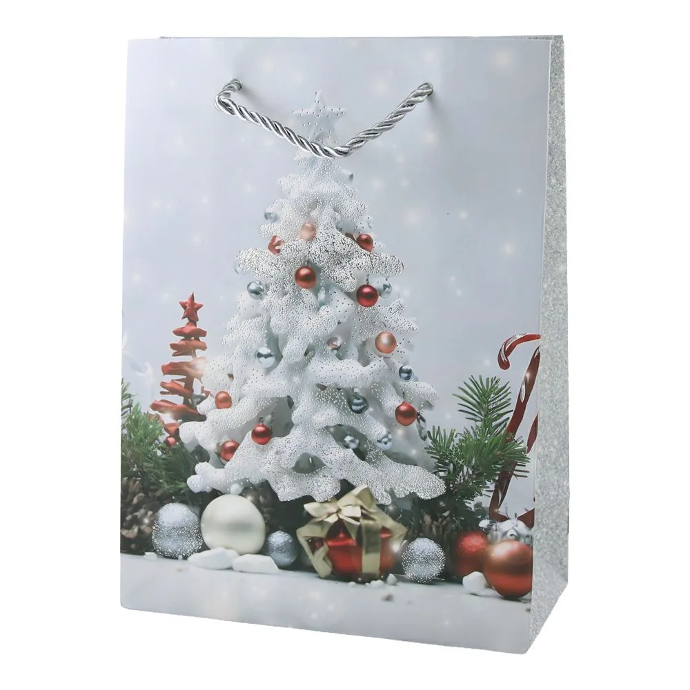 Punga cadou de Craciun 18 x 8 x 24 cm brad impodobit modele diverse [6]