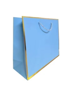 Punga cadou din carton gros cu margine aurie 38 x 32 x 12 cm [5]