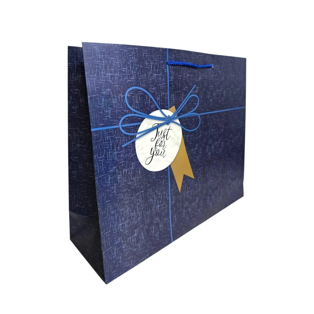 Punga cadou cu eticheta Just for You 38x32x12cm diverse culori [4]