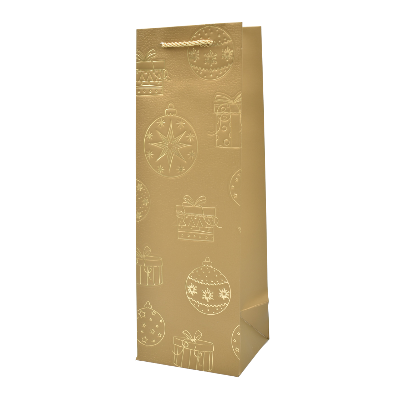 Punga cadou sticla Craciun 12x35x9 cm [2]