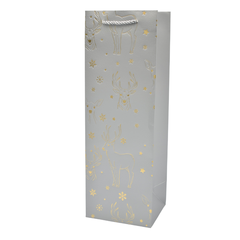 Punga cadou sticla Craciun 12x35x9 cm [3]