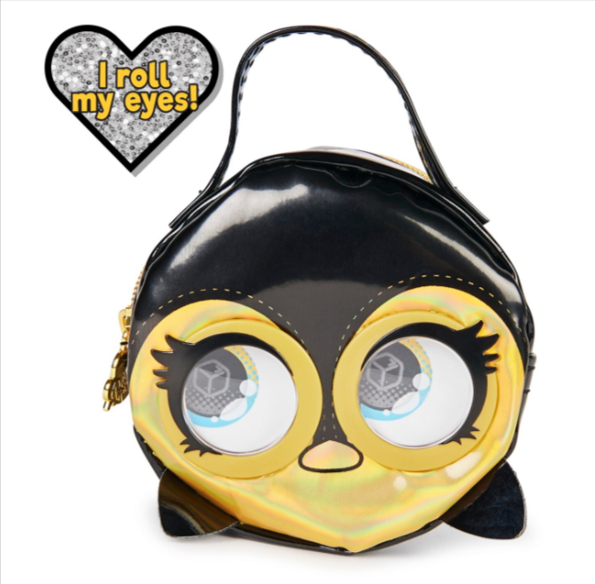 Gentuta Micro Purse Pets Pinguin negru cu auriu [2]