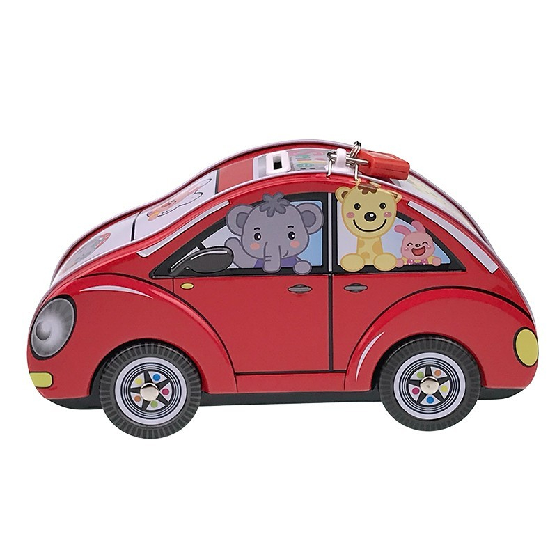 Pusculita metalica cu lacat masina  20x11 cm culori diferite [3]