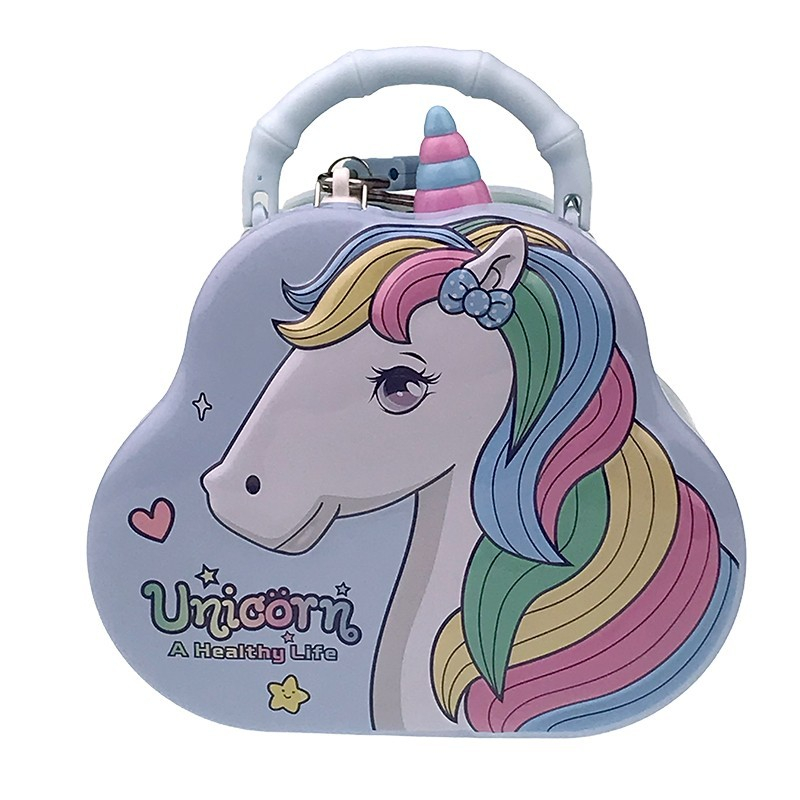 Pusculita cu lacat Unicorn 15x16 cm culori diferite [4]