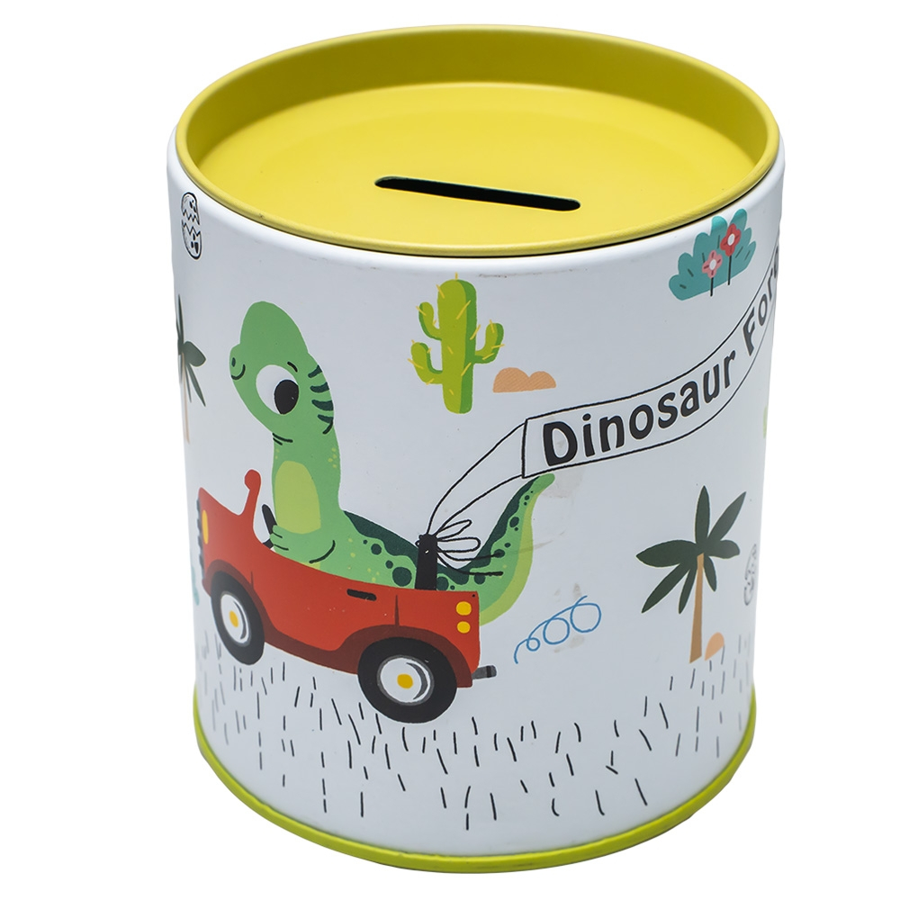 Pusculita din metal rotunda 9x10 cm Dinozaur [4]