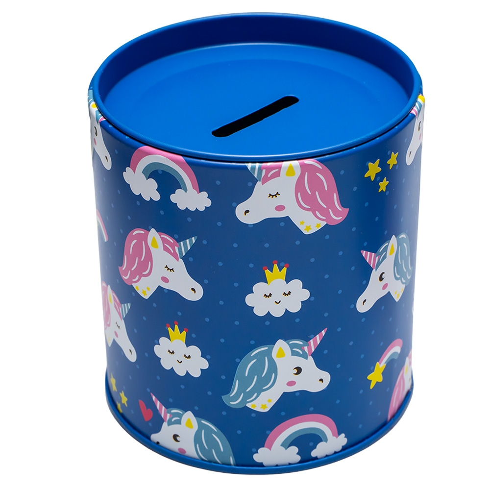 Pusculita din metal rotunda 9x10 cm Unicorn [4]