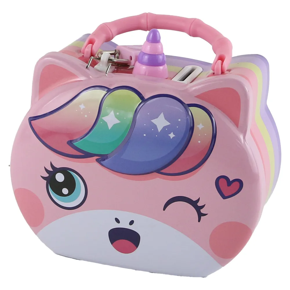 Pusculita metalica cu lacat si cheie 14x11 cm Unicorn [2]
