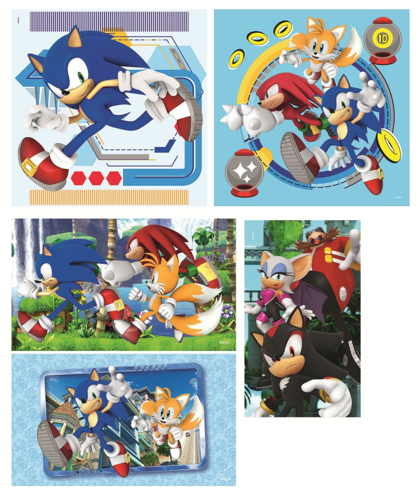 Puzzle pentru copii Clementoni 10 in 1 Sonic [3]