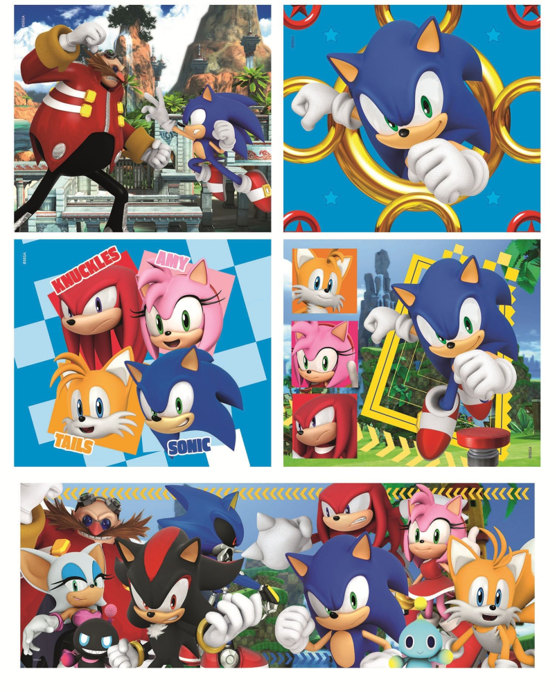 Puzzle pentru copii Clementoni 10 in 1 Sonic [2]