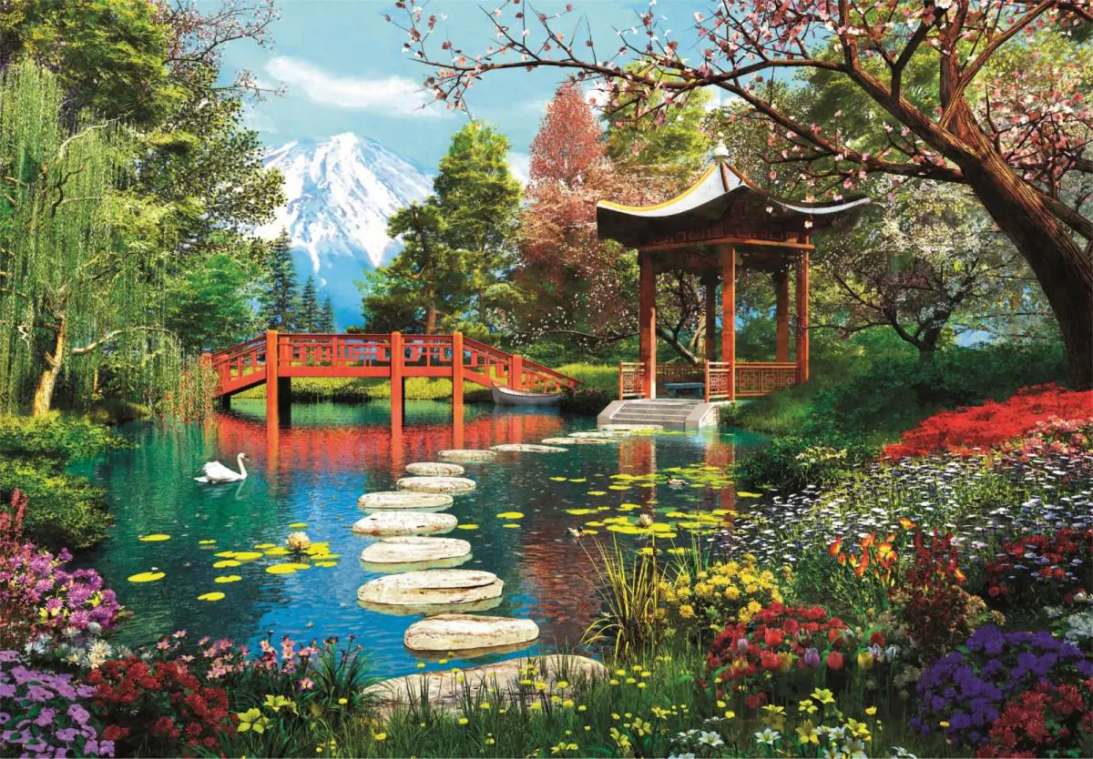Puzzle Clementoni 1000 Gradina Fuji [2]