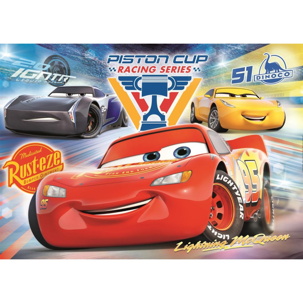 Puzzle Clementoni 104 piese Cars Cupa Piston [2]