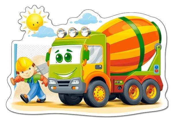Puzzle 12 piese Maxi Concrete Mixer [2]