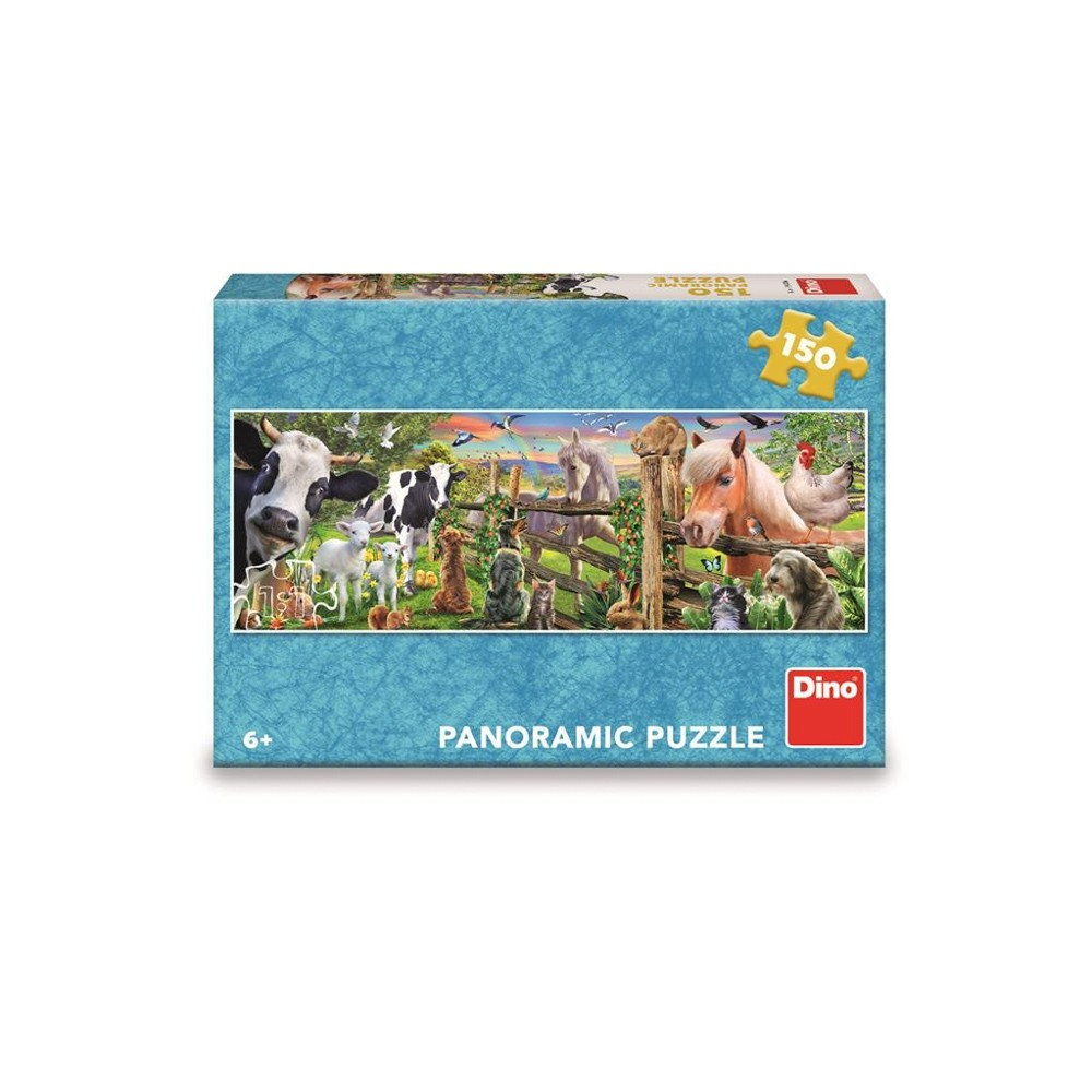 Puzzle panoramic Dino Toys Animale la ferma 150 piese [2]