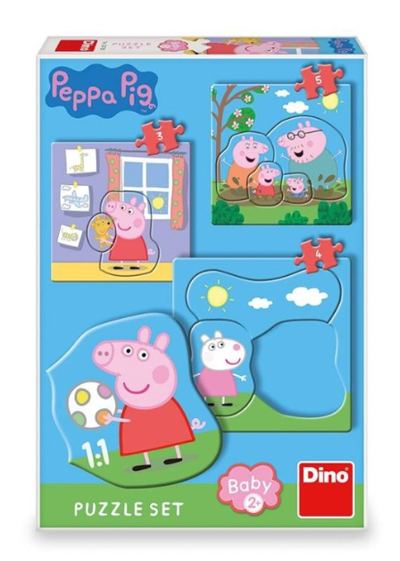 Puzzle 3 in 1 Peppa Pig – Dino Toys [2]