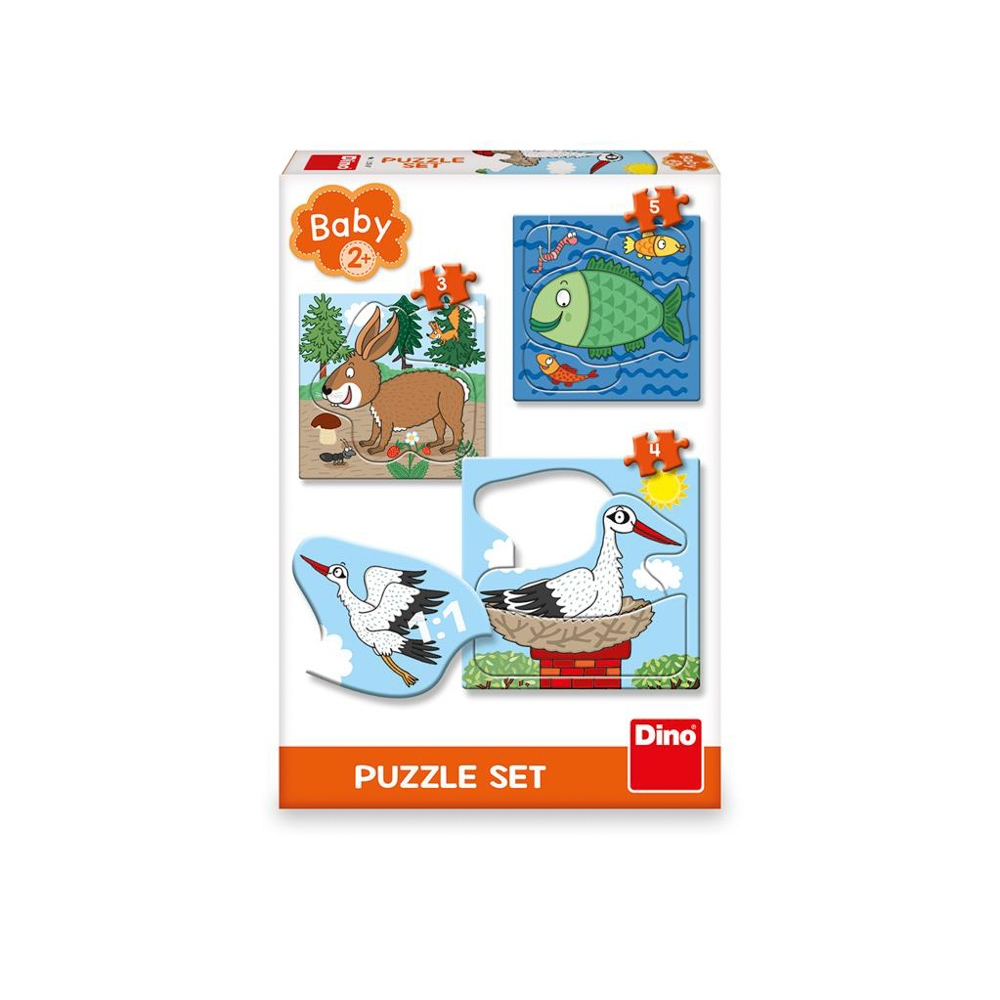 Puzzle 3 in 1 Unde locuiesc animalele DINO TOYS [2]
