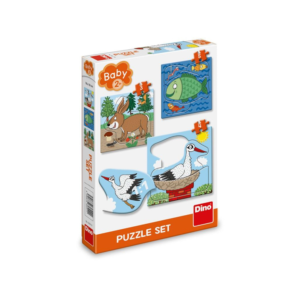 Puzzle 3 in 1 Unde locuiesc animalele DINO TOYS [1]