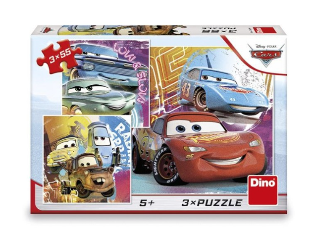Puzzle Cars 3x55 piese – Dino Toys [1]
