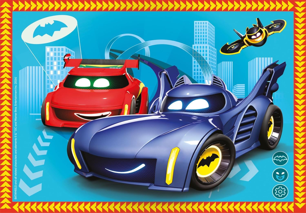 Puzzle Batwheels Set 4 in 1 Clementoni 19 x 14 cm [5]