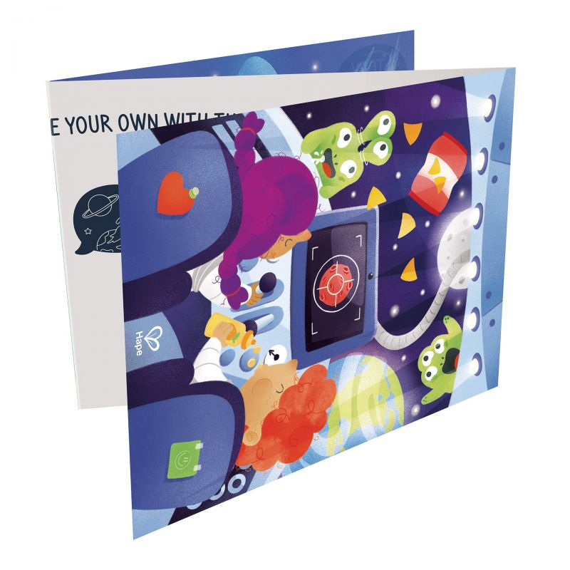Puzzle Aventura in Spatiu si Joc Storytelling 3 in 1 Hape [2]