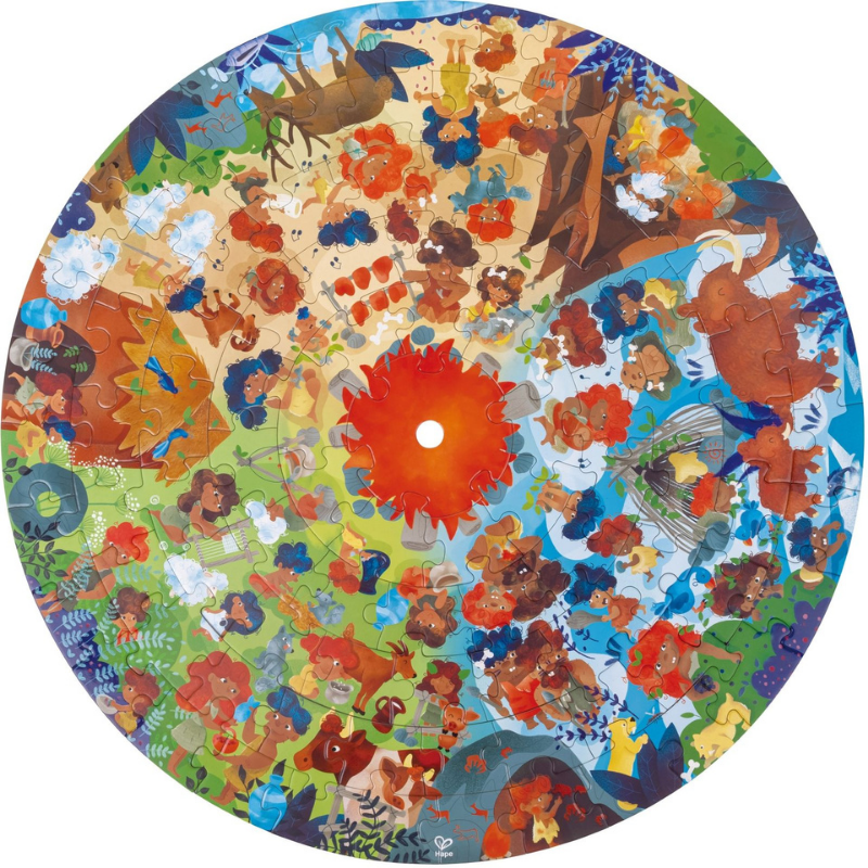Puzzle pentru copii cu led Epoca de piatra 102 piese [2]