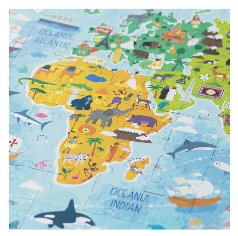 Puzzle Mimorello - Harta lumii 168 piese [2]