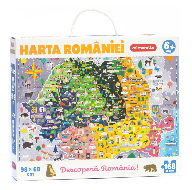 Puzzle Mimorello – Harta Romaniei 168 piese [1]