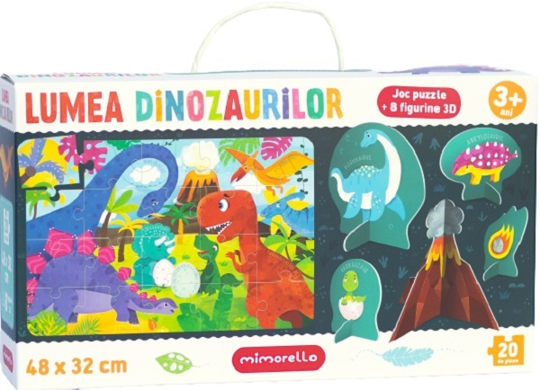 Puzzle - Lumea dinozaurilor, 20 piese [1]