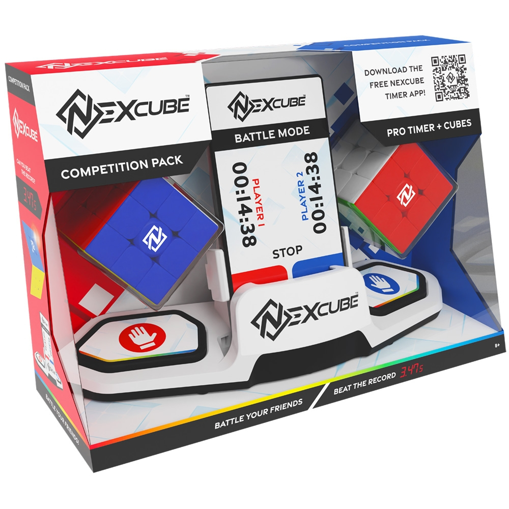 Puzzle Mecanic Moyu Nexcube Set Competitiv 2 cuburi 3x3 si Timer [4]