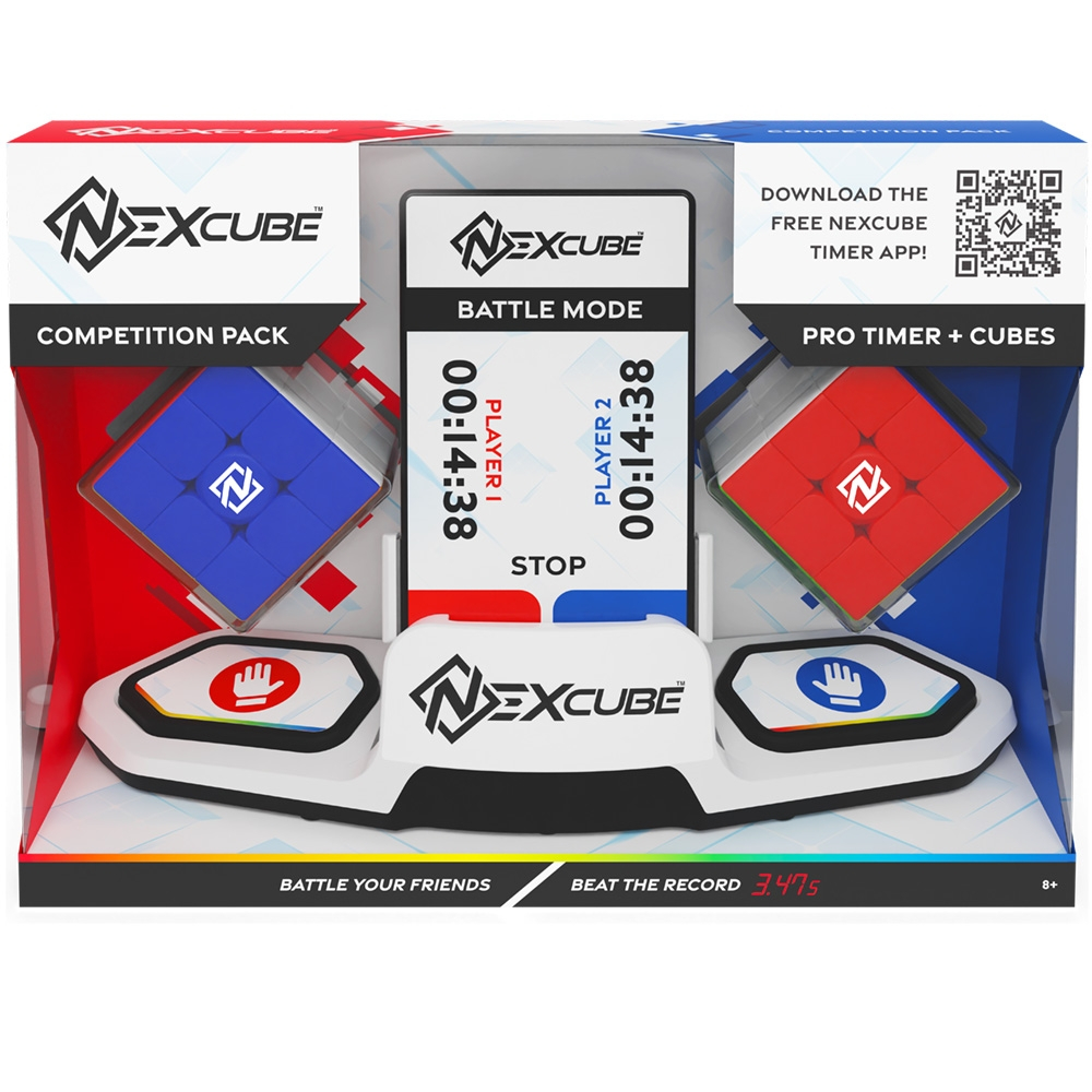 Puzzle Mecanic Moyu Nexcube Set Competitiv 2 cuburi 3x3 si Timer [5]