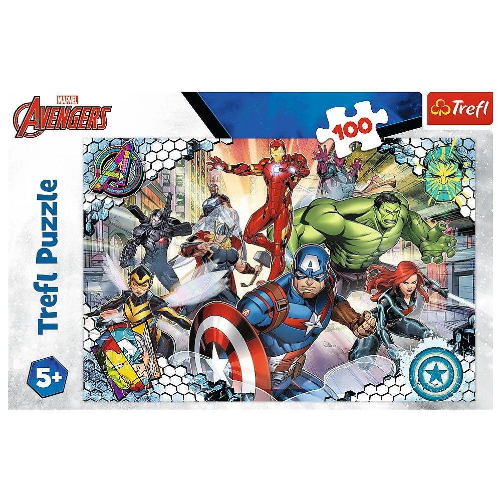 Puzzle 100 piese Marvel Avengers Razbunatorii Faimosi Trefl [2]
